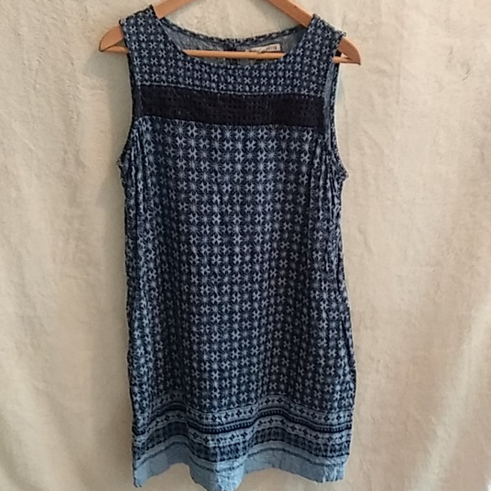 Blue next petite pattern dress